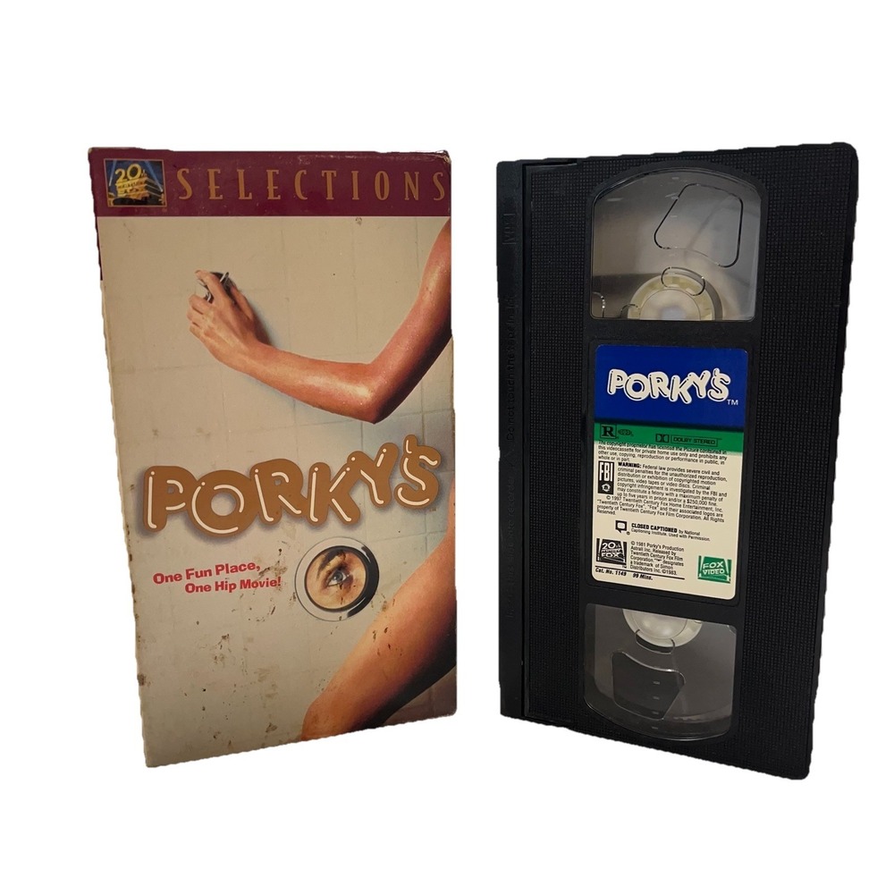 Porkys VHS 20th Century Fox Selections Teen Comedy Rated R Cult Movie